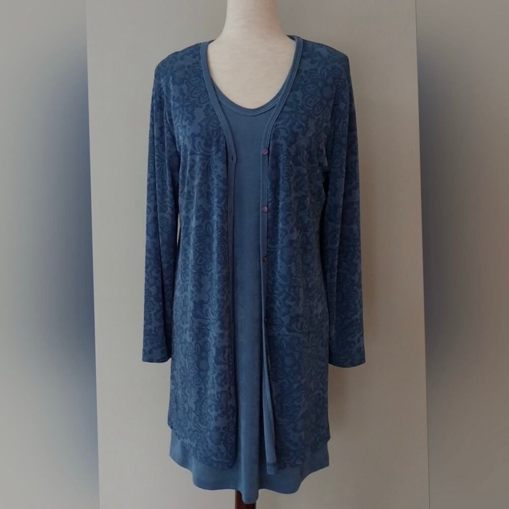 CDC Caren Desiree Co 2 PCS Slate Dusty Blue Dress Size 6